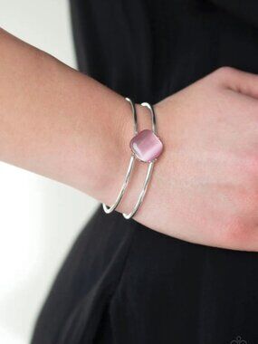 Paparazzi Jewelry Accessories - Turn Up The Glow - Pink Bracelet - Vintage